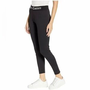 juicy Couture Track Pants Brushed Back Leggings Old English Font